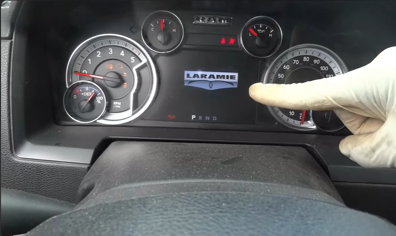 How to reset the oil change required light on a 2018 Dodge Ram