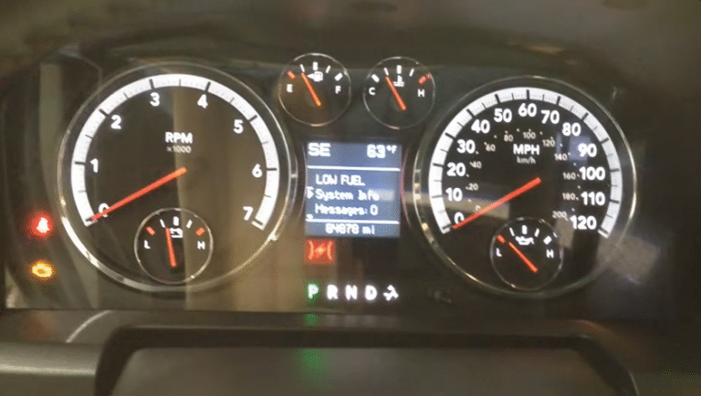 How to Reset Oil Life on 2012 Dodge Ram