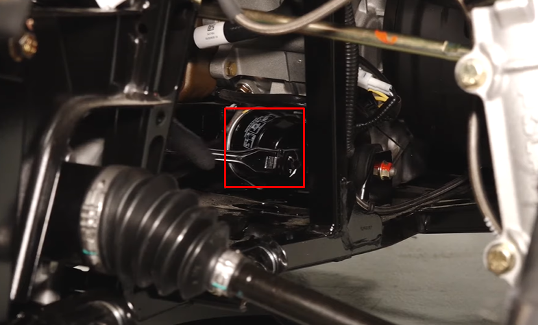 Where is the Oil Filter on the Polaris Sportsman 570