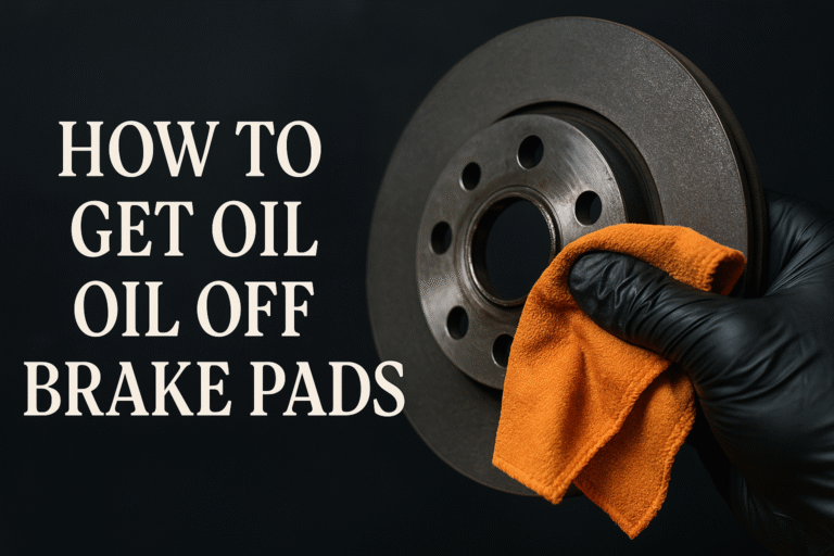 How to Get Oil off Brake Pads