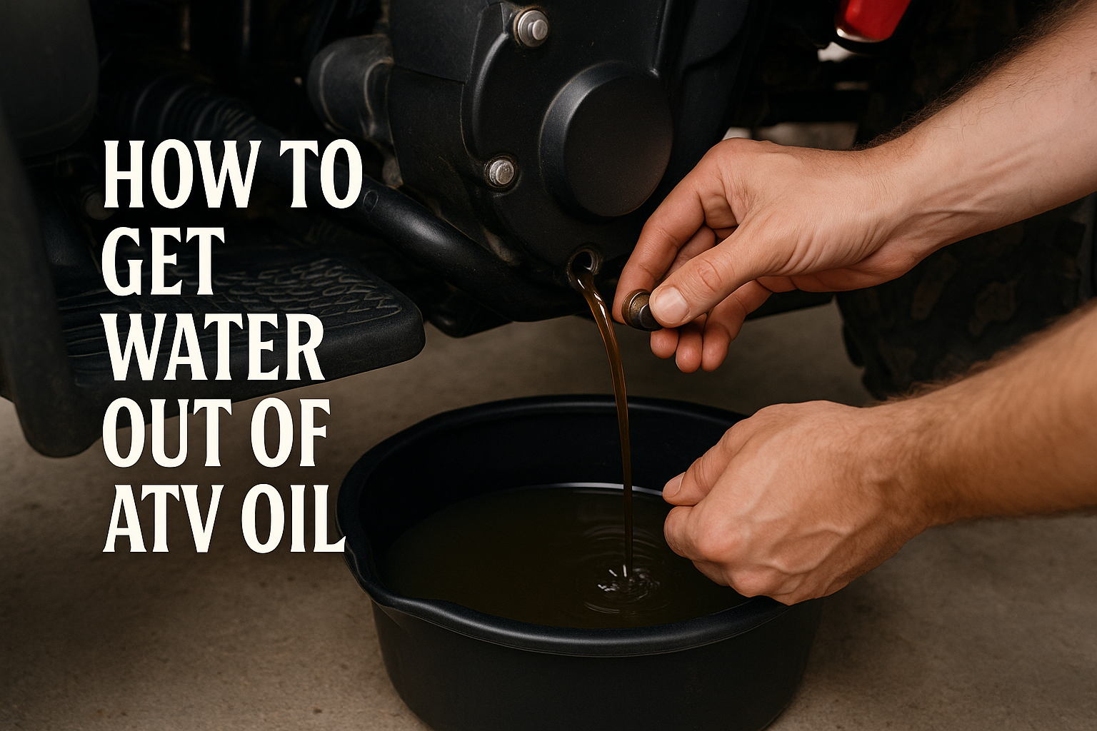 How to Get Water Out of Atv Oil?