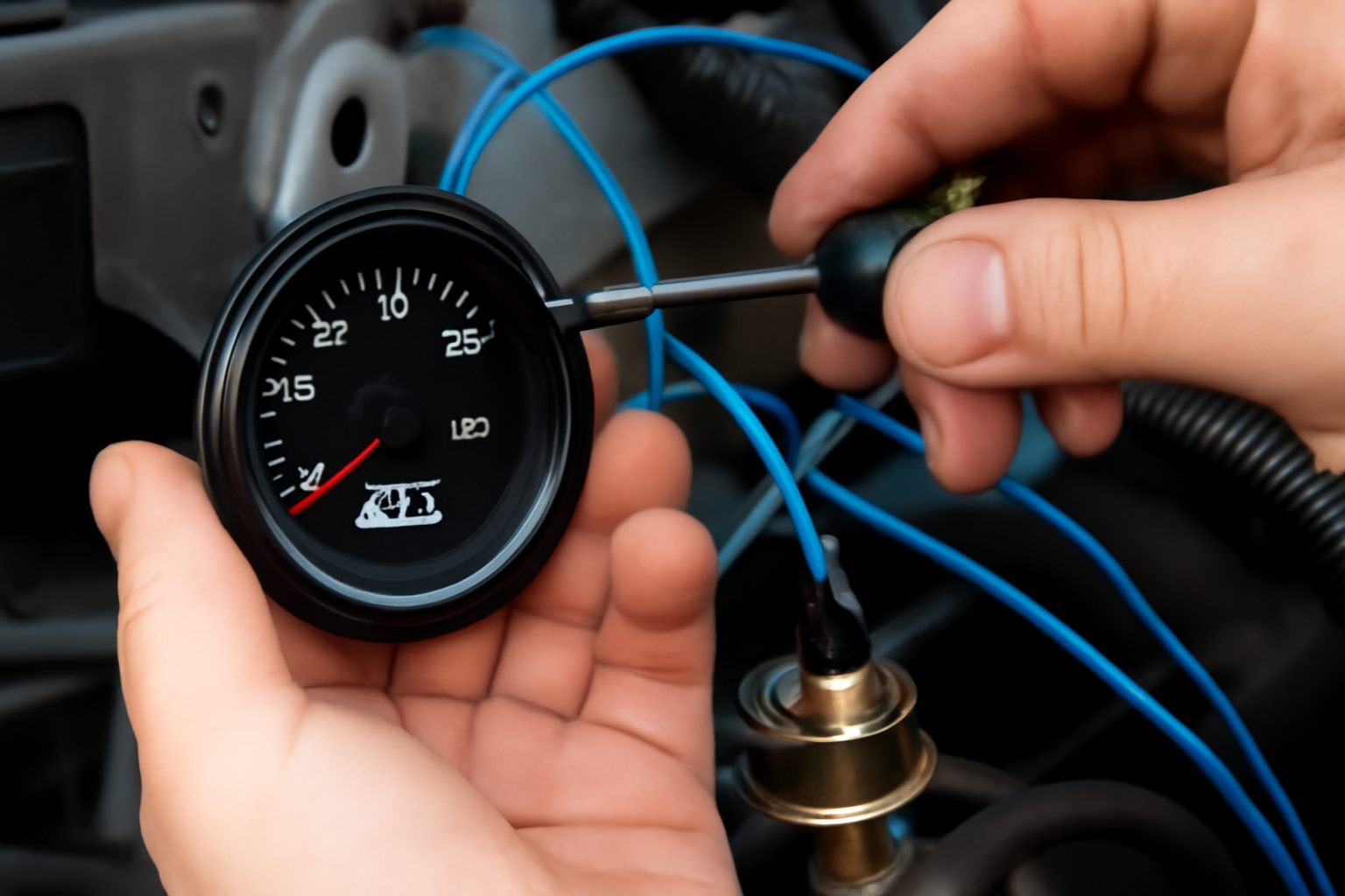 How to Instal Oil Pressure Gauge