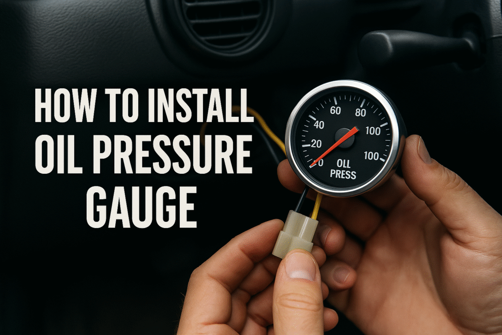 How to Install Oil Pressure Gauge