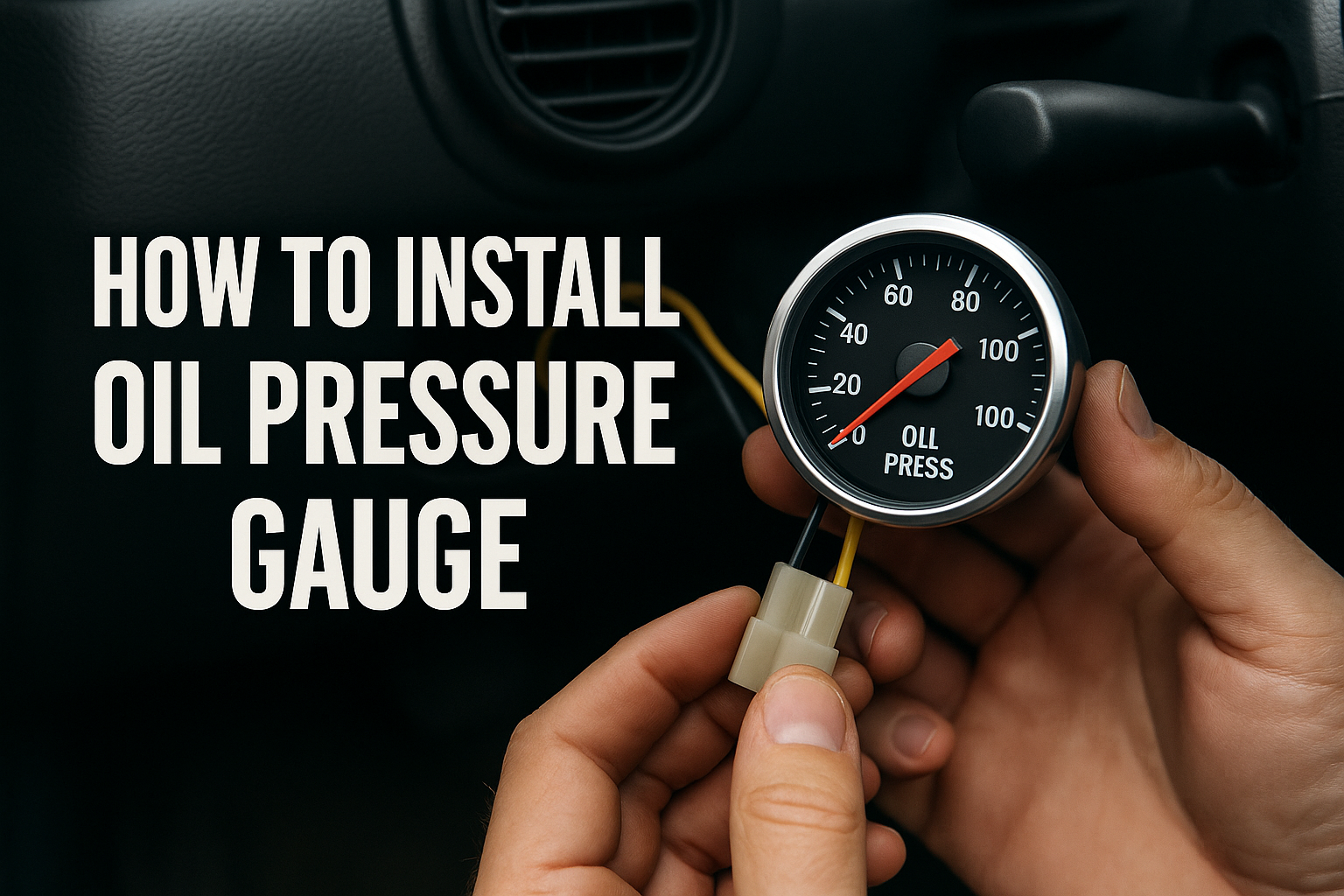 How to Install Oil Pressure Gauge