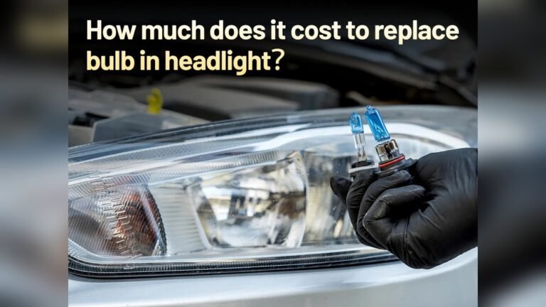 How Much Does It Cost to Get Headlight Bulb Replaced