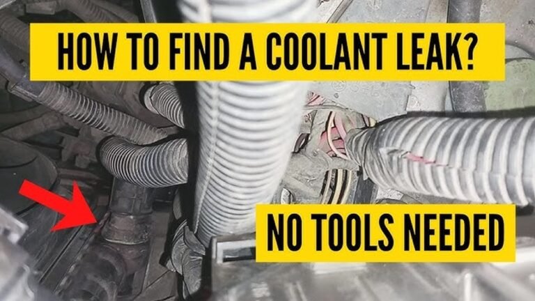 How to Find a Coolant Leak Without a Pressure Tester