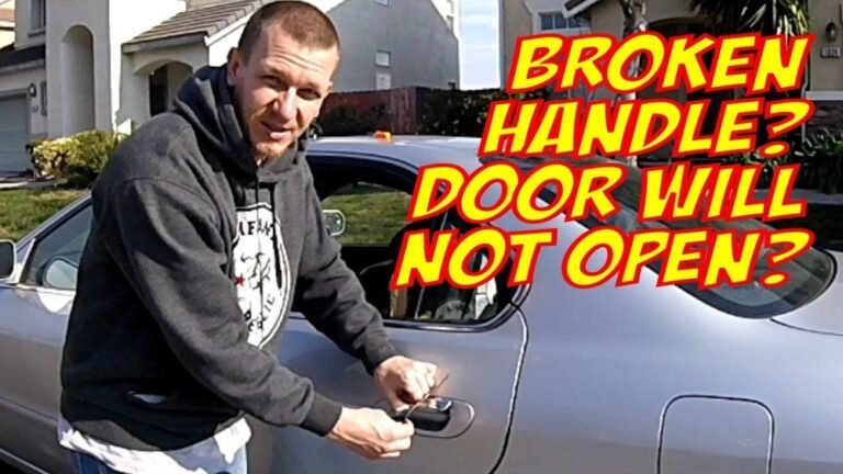 How to Open Car Door With Broken Handle from Outside