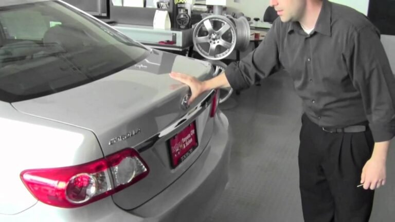 How to Open Toyota Corolla Trunk With Keys Locked Inside
