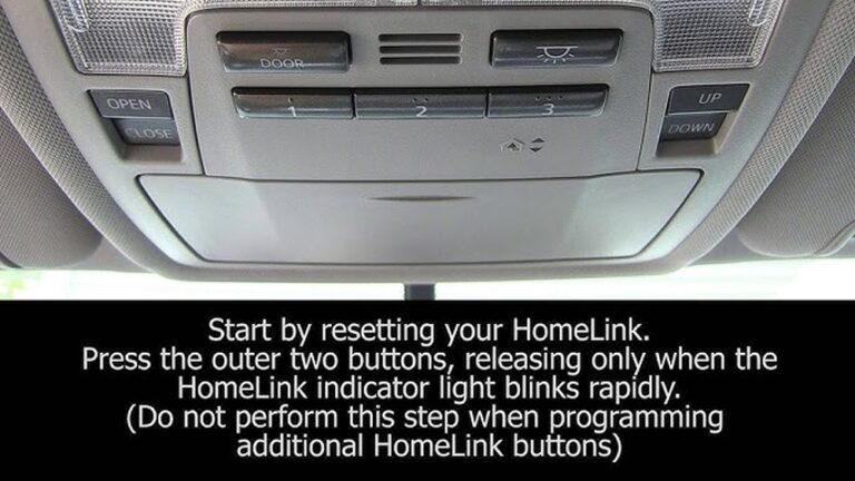 How to Program a Toyota Highlander Garage Door Opener