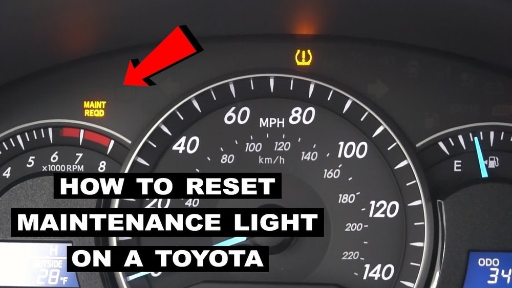 How to Remove the Maintenance Light on a Toyota Camry