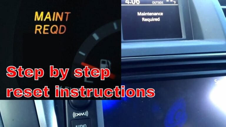 How to Reset 2013 Toyota Highlander Maintenance Light