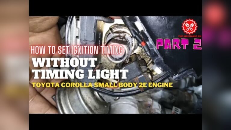 How to Set Distributor Timing Without Timing Light