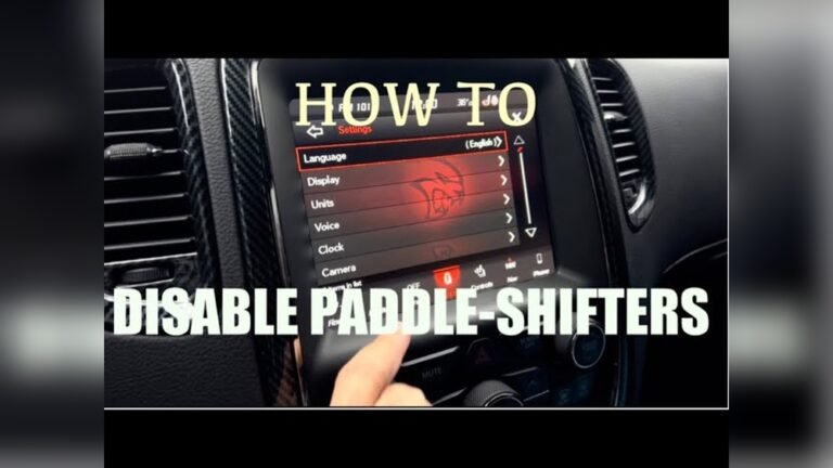 How to Turn off Paddle Shifters Jeep Grand Cherokee