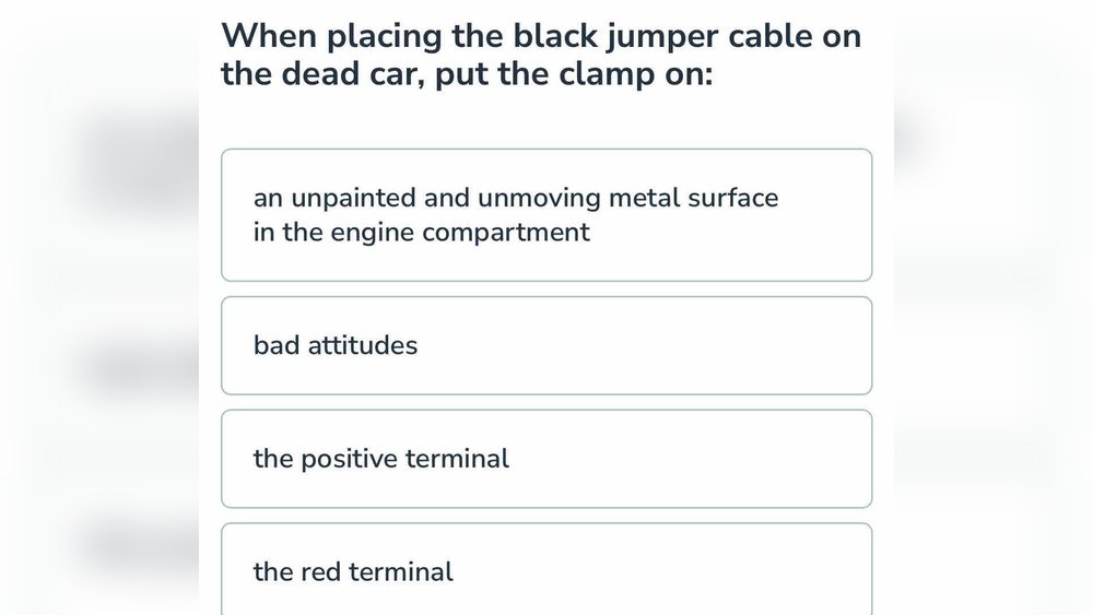 When Placing the Black Jumper Cable on the Dead Car: Essential Safety Tips