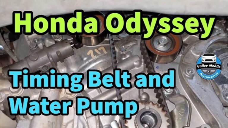 When to Replace the Timing Belt on a Honda Odyssey