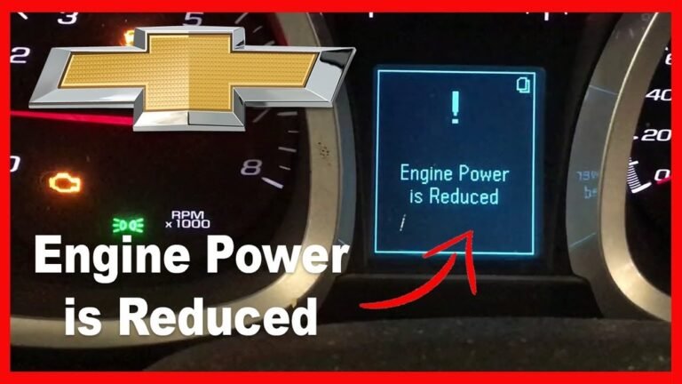 Why is My Chevy Equinox Saying Engine Power Reduced