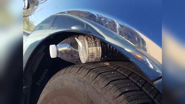 Why Put a Plastic Bottle on Your Tires When Parked