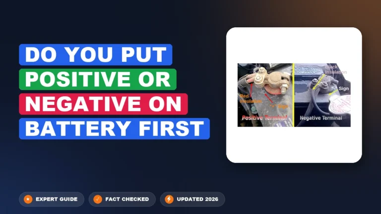 Do You Put Positive or Negative on Battery First? 2026 Guide