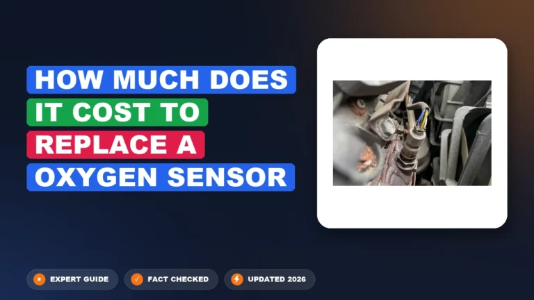 How Much Does It Cost to Replace a Oxygen Sensor in 2026