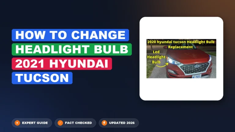 How To Change Headlight Bulb Hyundai Tucson How to 2026