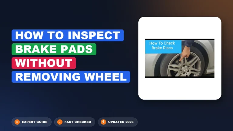 How to Inspect Brake Pads Without Removing Wheel 2026