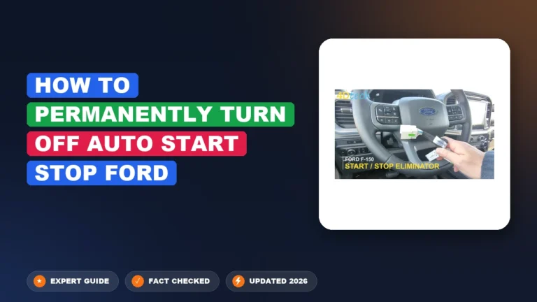 How To Permanently Turn Off Auto Start-Stop Ford Turn 2026
