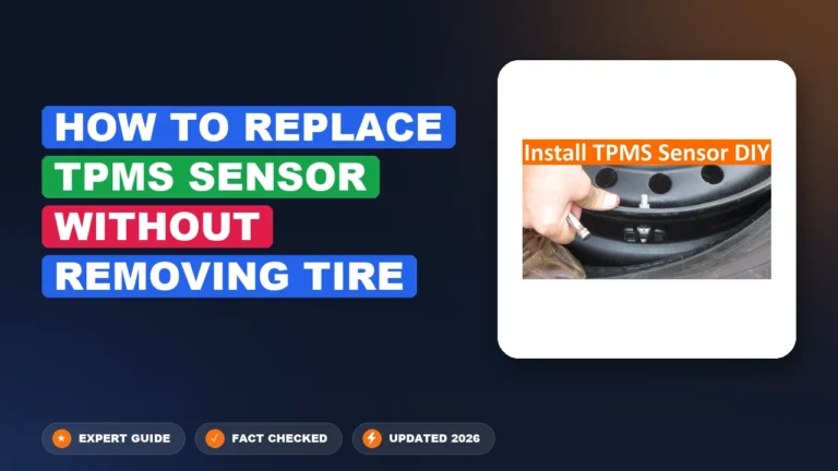 How to Replace TPMS Sensor Without Removing Tire 2026
