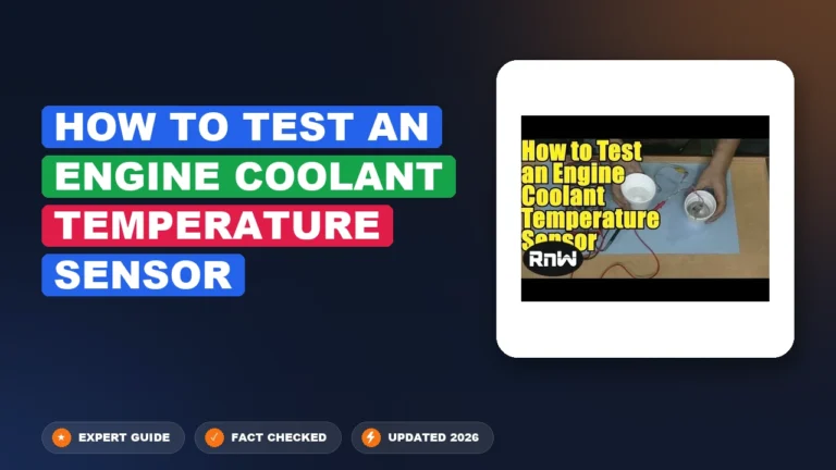 How to Test an Engine Coolant Temperature Sensor 2026