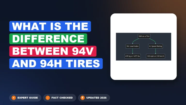 What Is The Difference Between 94V and 94H Tires Real 2026