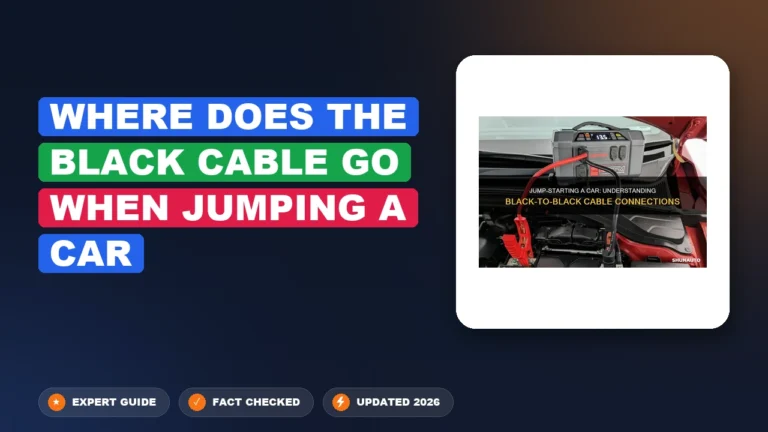 Where Does the Black Cable Go When Jumping a Car 2026 Guide