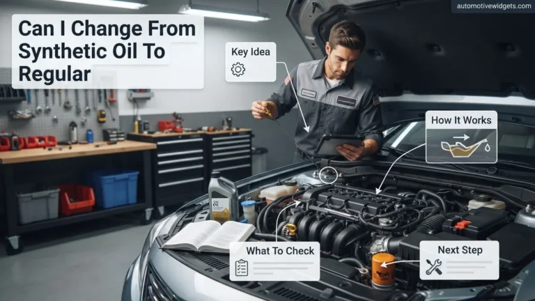 Can I Change From Synthetic Oil To Regular Oil Expert 2027