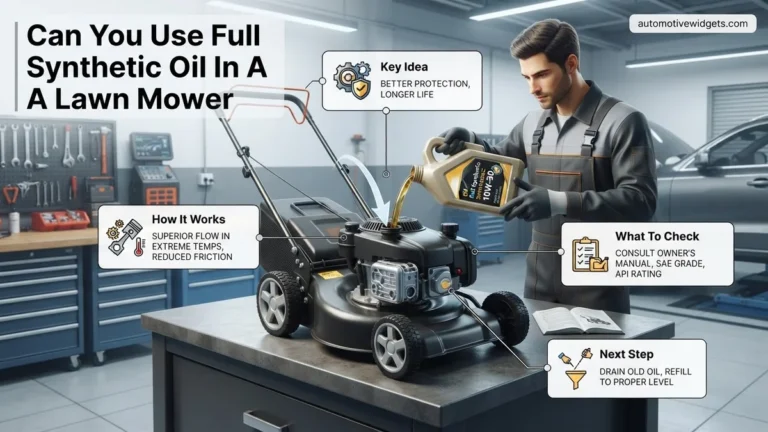 Can You Use Full Synthetic Oil in a Lawn Mower ? 2026