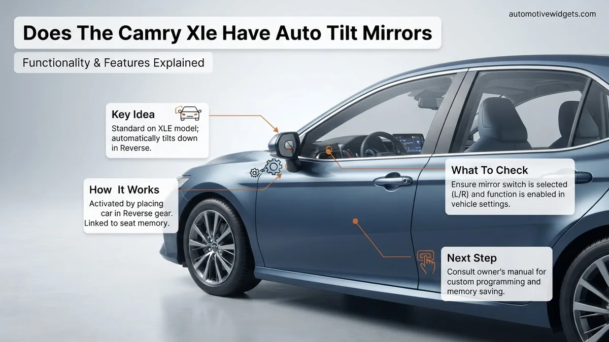 Does The Camry Xle 2025 Have Auto Tilt Mirrors Does The Camry Xle 2025 Have Auto Tilt Mirrors expert guide showing the main topic and key context