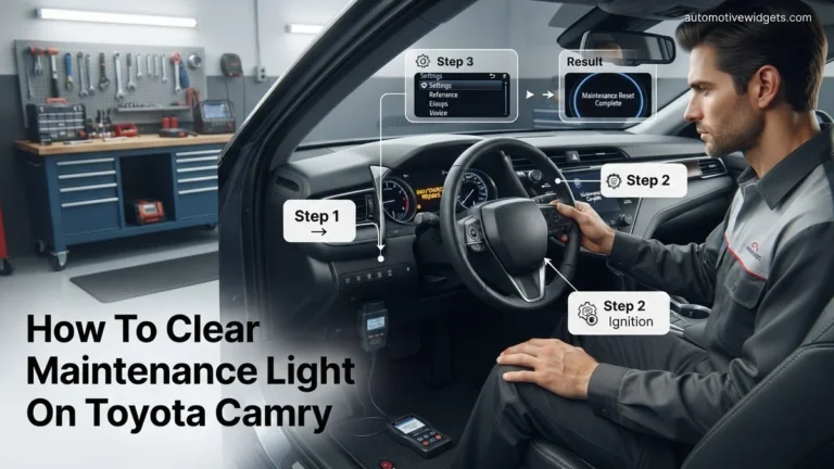 How To Clear Maintenance Light On Toyota Camry How to 2026