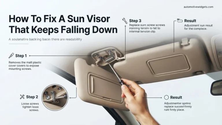 How To Fix A Sun Visor That Keeps Falling Down Fix a 2027