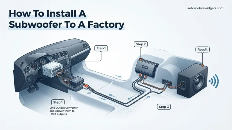 How to Install a Subwoofer to a Factory Stereo Expert 2027