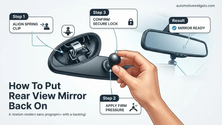 How to Put Rear View Mirror Back on Ball Mount Expert 2027