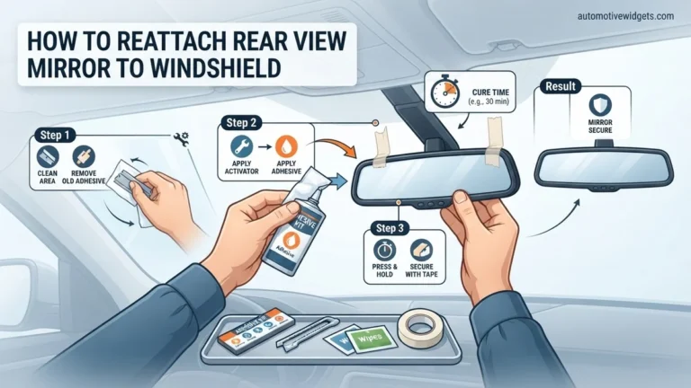 How to Reattach Rear View Mirror to Windshield 2027