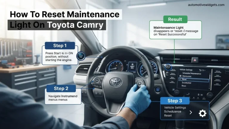 How to Reset Maintenance Light on Toyota Camry 2026