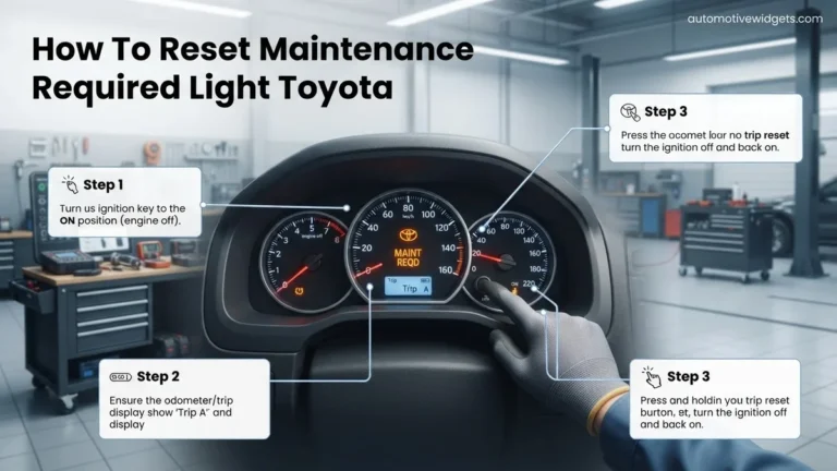 How To Reset Maintenance Required Light Toyota How to 2026