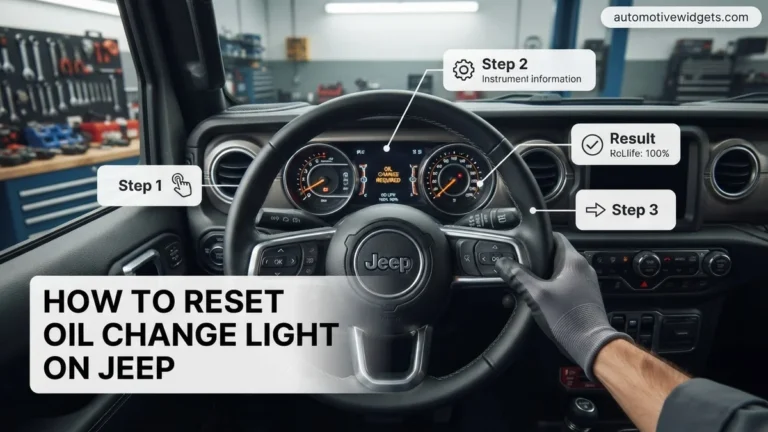 How To Reset Oil Change Light On Jeep Wrangler Expert 2026