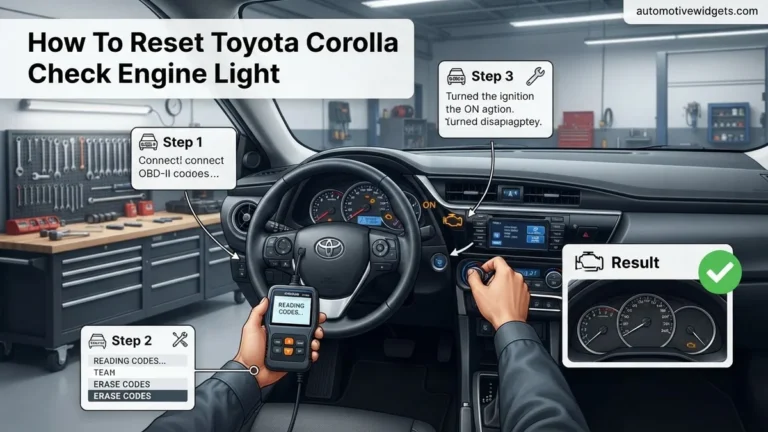 How To Reset Toyota Corolla Check Engine Light Expert 2026