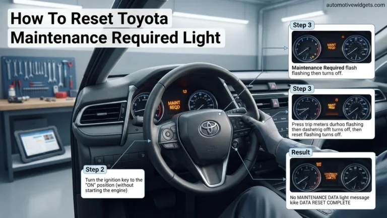How To Reset Toyota Maintenance Required Light Reset 2026