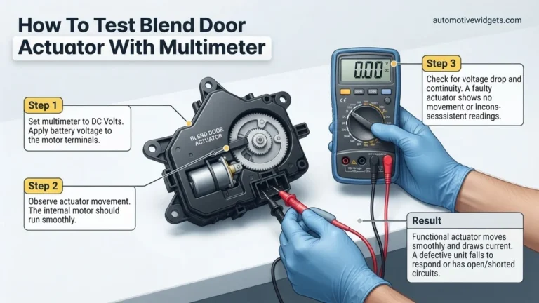 How to Test Blend Door Actuator with Multimeter Expert 2027