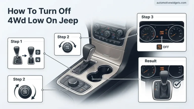 How to Turn Off 4WD Low on Jeep Grand Cherokee 2026