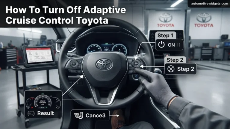 How To Turn Off Adaptive Cruise Control Toyota How to 2026