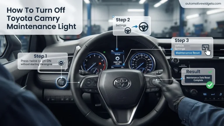 How to Turn Off Toyota Camry Maintenance Light 2026