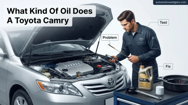 What Kind Of Oil Does A Toyota Camry Take 2007 Toyota 2026